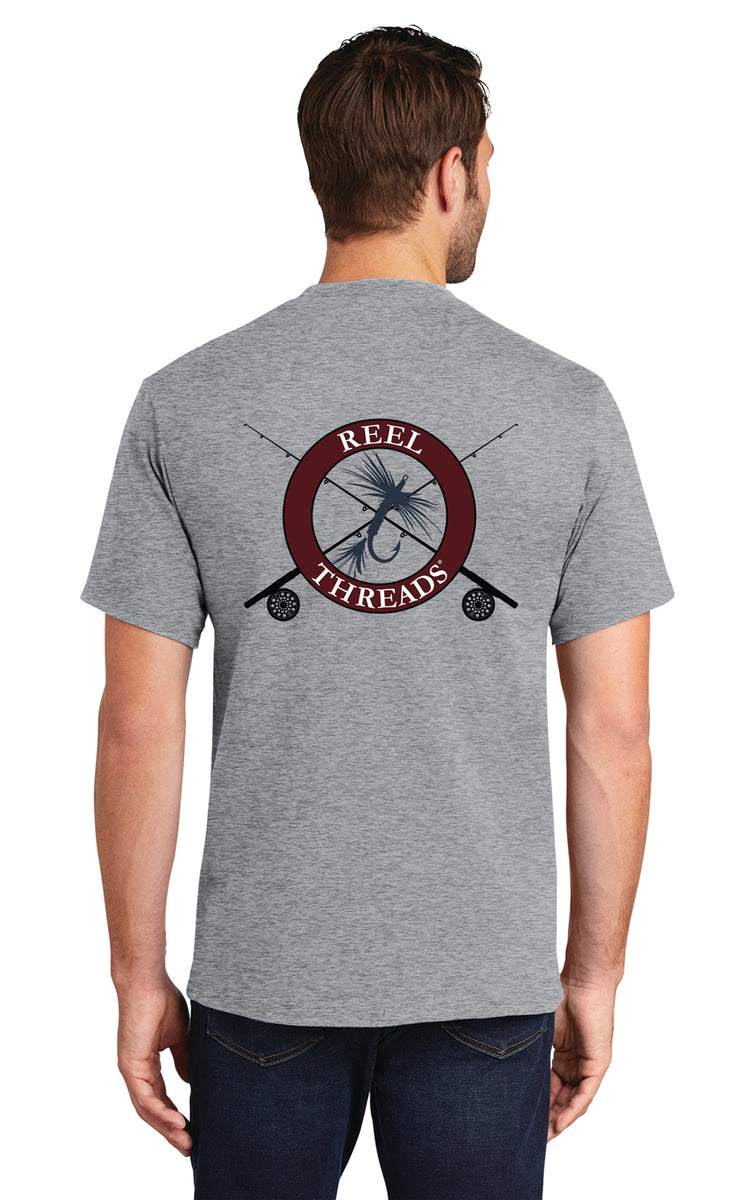 Reel Men Have Curves' - Smith Lake Tshirt XL / Dark Gray Heather